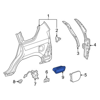 Lexus OE - Rear Quarter Panel Vent