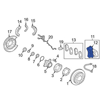 Lexus OE - Rear Left Disc Brake Caliper Bracket