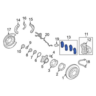 Lexus OE - Rear Disc Brake Pad Set