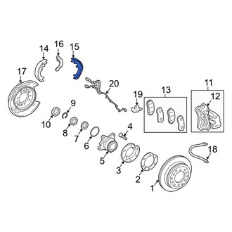 Lexus OE - Rear Right Parking Brake Shoe