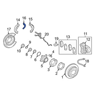 Lexus OE - Rear Left Parking Brake Lever