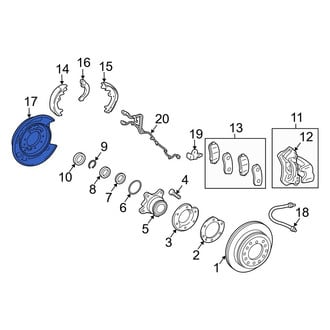 Lexus OE - Rear Left Brake Backing Plate