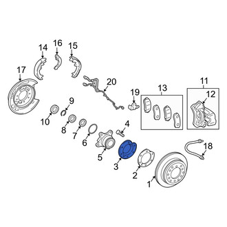 Lexus OE - Rear Brake Dust Shield