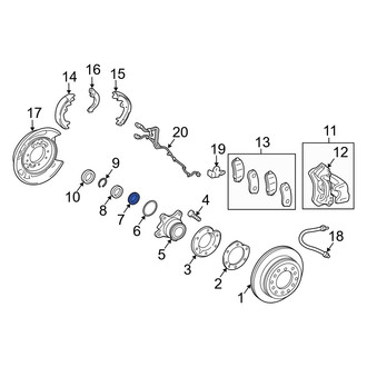 Lexus OE - Outer Wheel Bearing Washer