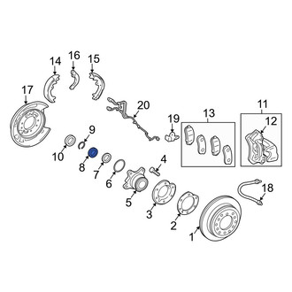 Lexus OE - Inner Wheel Bearing Washer