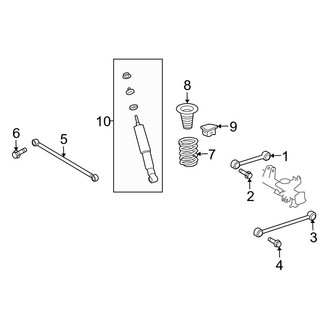 Lexus OE - Rear Suspension - Suspension Components (W/O Variable Air Suspension)