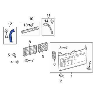 Lexus OE - Rear Left Door Window Molding