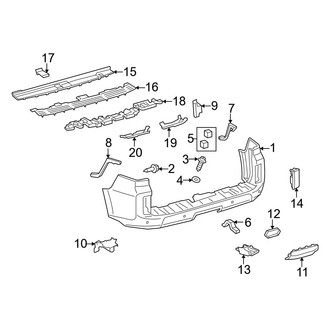Lexus OE - Rear Bumper - Bumper & Components