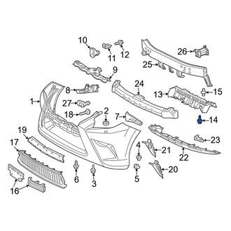 Lexus OE - Rear Lower Bumper Cover Bolt