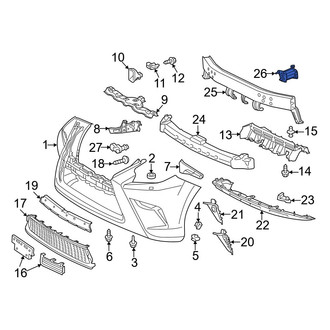 Lexus OE - Left Bumper Impact Bar Bracket