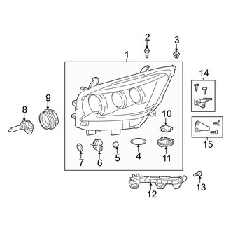 Lexus OE - Front Lamps - Headlamp Components