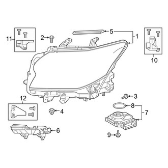 Lexus OE - Front Lamps - Headlamp Components
