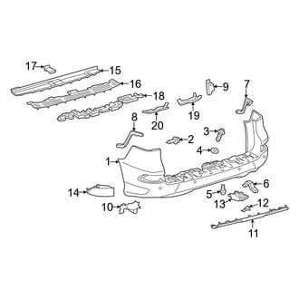 Lexus OE - Rear Bumper - Bumper & Components
