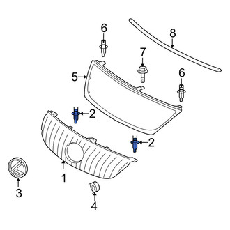 Lexus OE - Rear Lower Bumper Cover Retainer