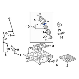 Lexus OE - Engine Oil Filter Housing Cover O-Ring