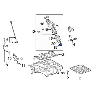Lexus OE - Engine Oil Filter Housing Cover Drain Plug