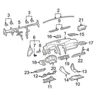 Lexus OE - Door Window Switch Bezel Clip