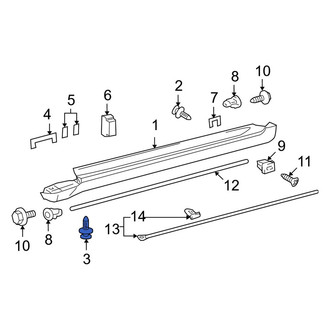 Lexus OE - Rocker Panel Molding Clip