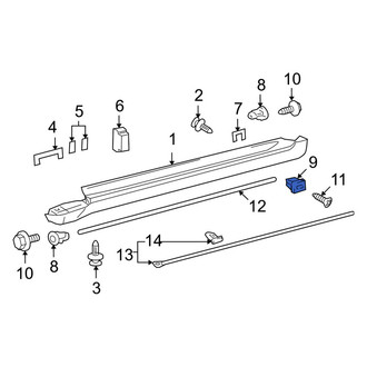 Lexus OE - Rocker Panel Molding Grommet
