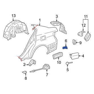 Lexus OE - Rear Fuel Door Spring