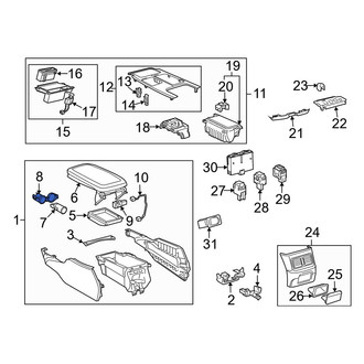 Lexus OE - 12 Volt Accessory Power Outlet Cover
