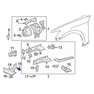 Lexus OE - Engine Coolant Reservoir Bolt