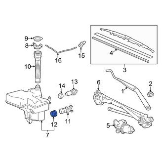 Lexus OE - Windshield Washer Pump Grommet
