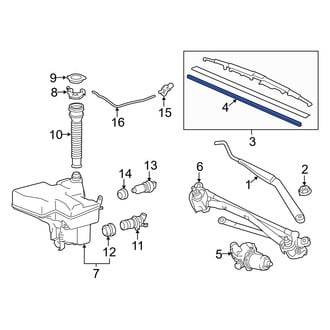 Lexus OE - Left Wiper Blade Refill