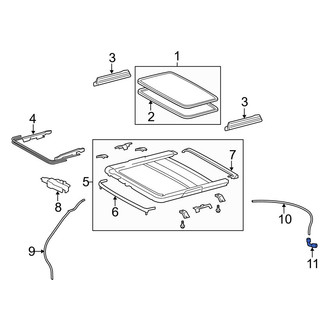 Lexus OE - Right Sunroof Drain Hose Grommet