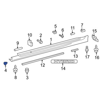 Lexus OE - Fender Liner Grommet