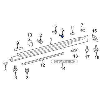 Lexus OE - Rocker Panel Molding Screw