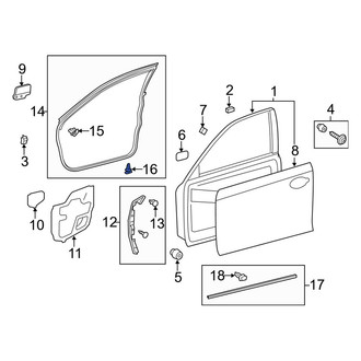 Lexus OE - Outer Hatch Seal Clip