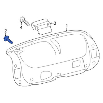 Lexus OE - Package Tray Trim Clip