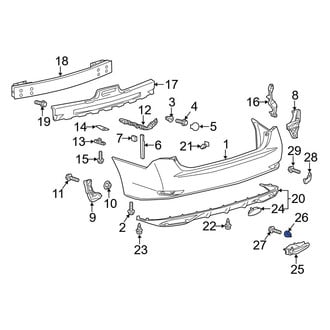 Lexus OE - Exhaust Tail Pipe Tip Nut