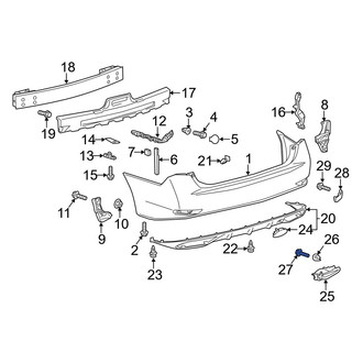 Lexus OE - Upper Bumper Cover Screw