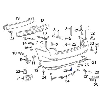 Lexus OE - Lower Bumper Cover Retainer