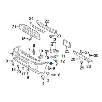 Lexus OE - Front Bumper Cover Retainer