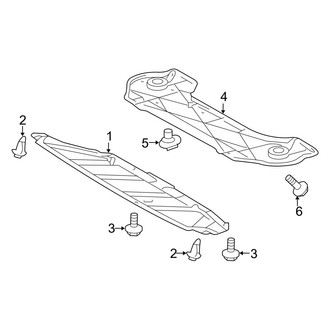 Lexus OE - Radiator Support - Splash Shields