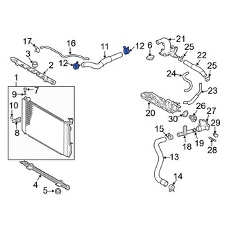 Lexus OE - Power Steering Hose Clamp