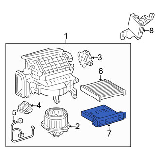 Lexus OE - Cabin Air Filter Cover