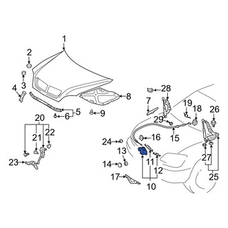 Lexus OE - Front Hood Lock