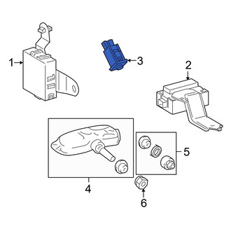 Lexus OE - Tire Pressure Monitoring System (TPMS) Reset Switch