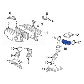Lexus OE - Engine Air Intake Hose