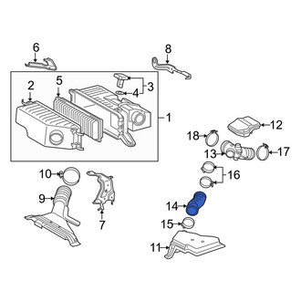 Lexus OE - Engine Air Intake Hose