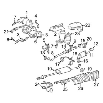 Lexus OE - Exhaust System - Exhaust Components