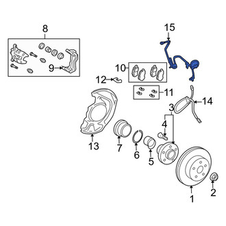 Lexus OE - Front Left ABS Wheel Speed Sensor