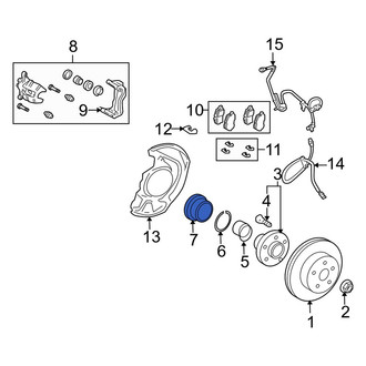 Lexus OE - Front Wheel Bearing Dust Cap