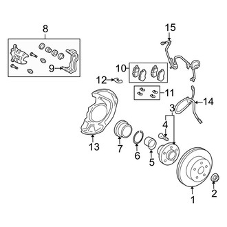 Lexus OE - Front Suspension - Brake Components