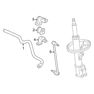 Lexus OE - Front Suspension - Stabilizer Bar & Components