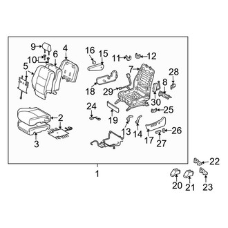 Lexus OE - Seats & Tracks - Front Seat Components (Driver Seat)